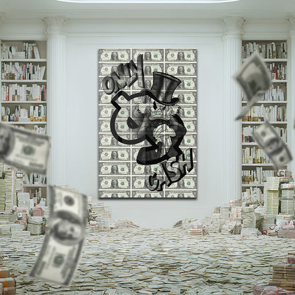 Only Cash - cam tablo (Copy)