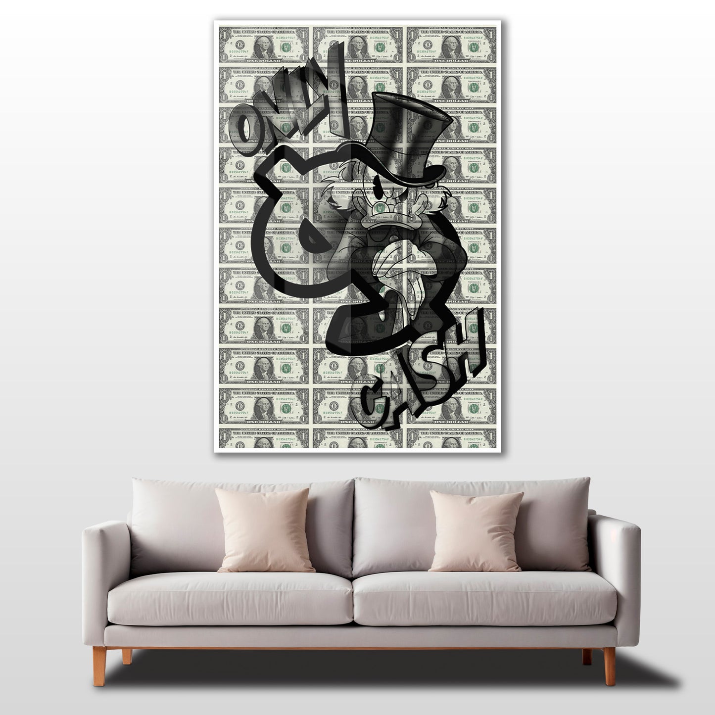 Only Cash - cam tablo (Copy)